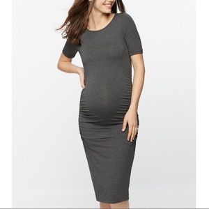 Isabella Oliver Ruched T Shirt Maternity Dress